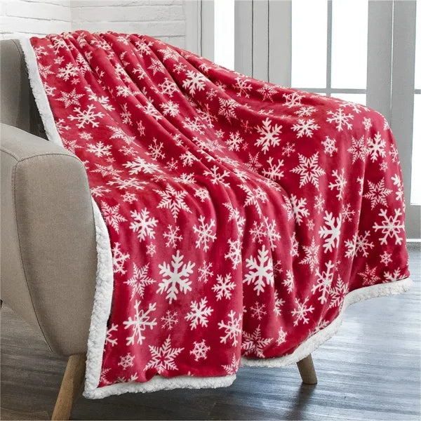 Plaid Micro Mink Sherpa Blanket