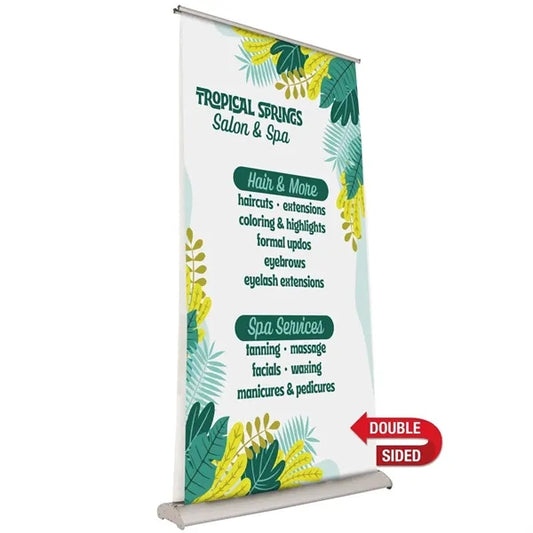 46.5" Deluxe Pro Retractor (2-Banner, No-Curl Opaque)