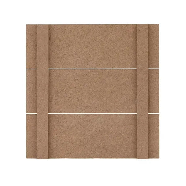 12" x 12" MDF Slatted Wood Print