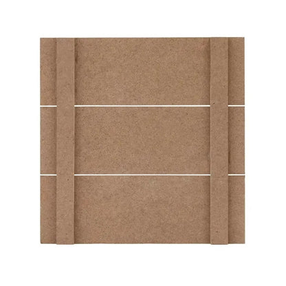 12" x 12" MDF Slatted Wood Print