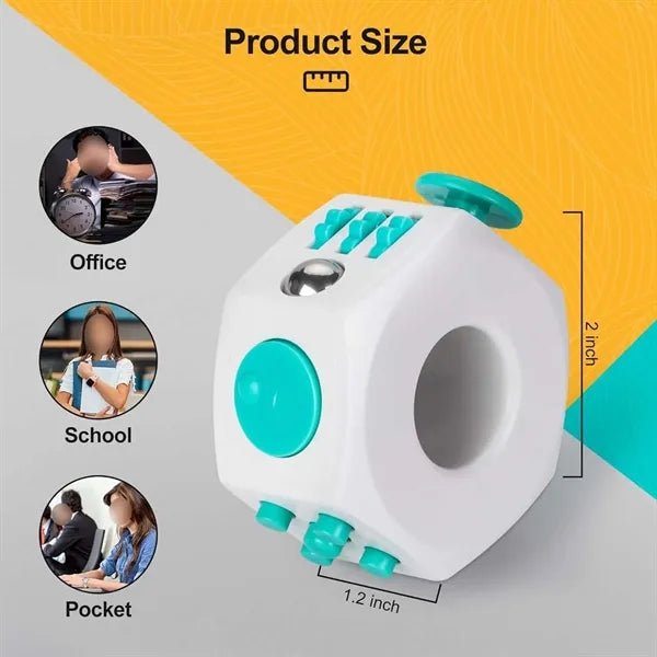6 Sided Novel Office School Stress Relief Toy Fidget Cube