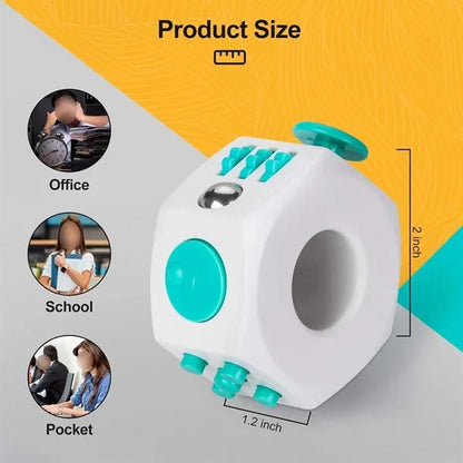 6 Sided Novel Office School Stress Relief Toy Fidget Cube