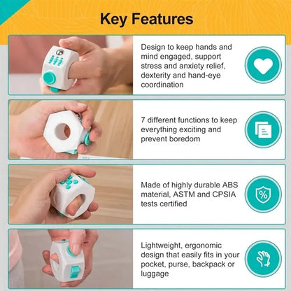 6 Sided Novel Office School Stress Relief Toy Fidget Cube