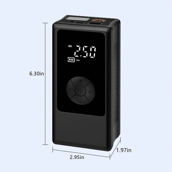 Portable bicycle balls car led light air pump tire inflator