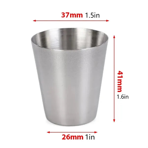 1oz Stainless Steel Cups Mini Set