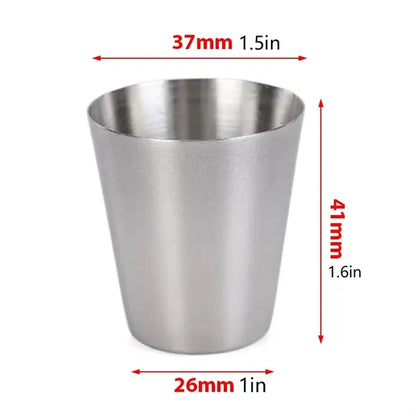 1oz Stainless Steel Cups Mini Set