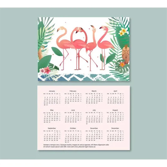 Flat Pocket Calendars (2" x 3.5")