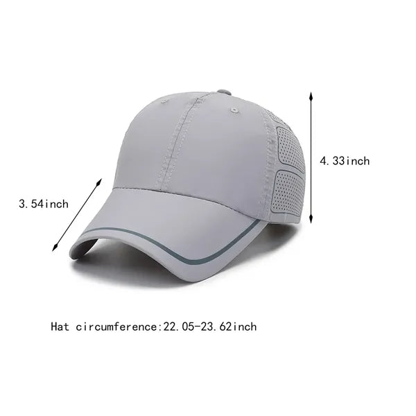 Unisex oversize mesh uv quick dry outdoor sport baseball cap