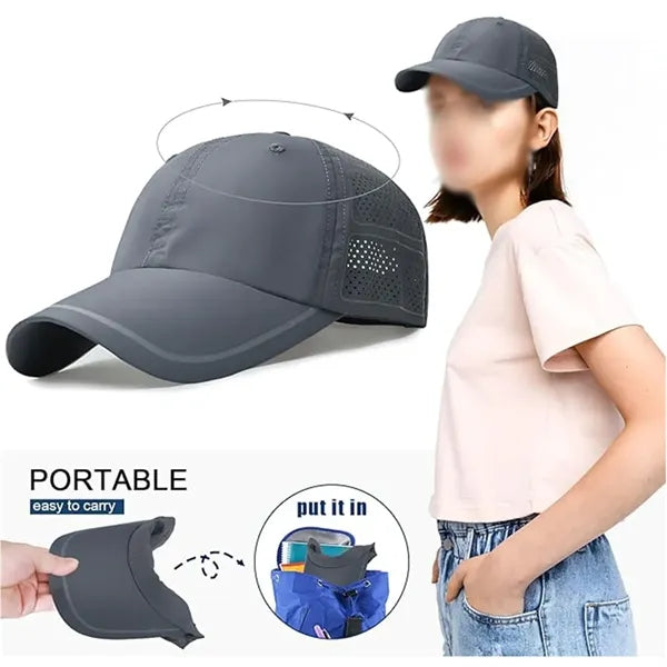 Unisex oversize mesh uv quick dry outdoor sport baseball cap
