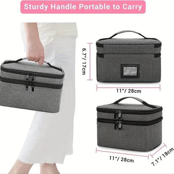 Portable Medical First Aid Kit Storage Case with Handle