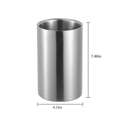 1.6L stainless steel double wall wine cooler chiller bucket