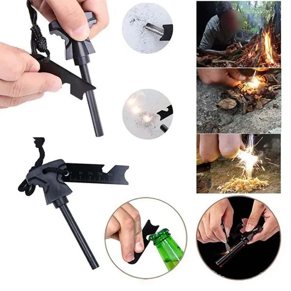 Portable Multi-Tool Safety Light  SOS Survival Goods Set