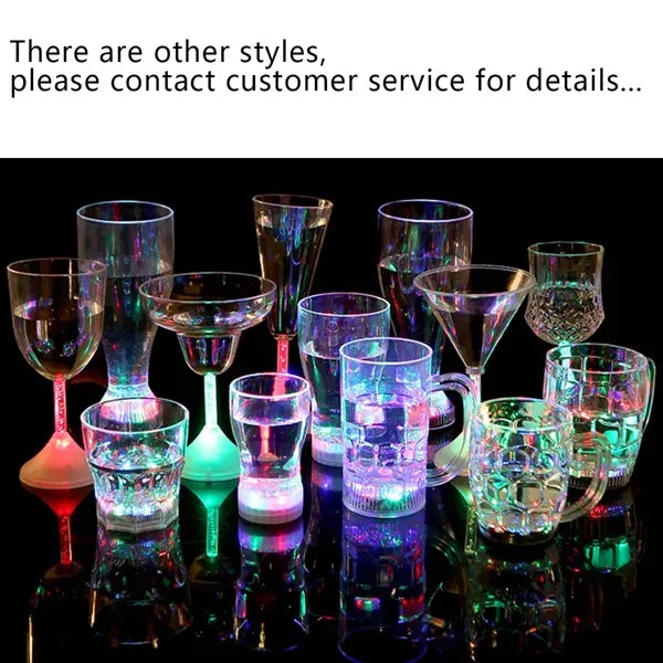 LED Luminous Bar Party Long Stem Wine Drinking Champagne Cup