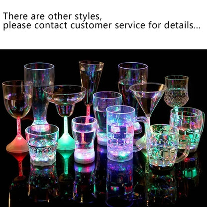LED Luminous Bar Party Long Stem Wine Drinking Champagne Cup
