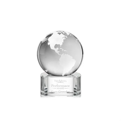 Globe Award on Paragon Base - Clear