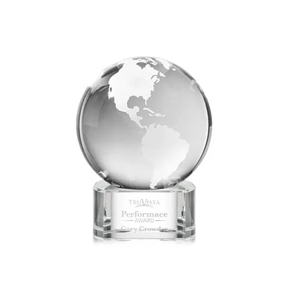 Globe Award on Paragon Base - Clear