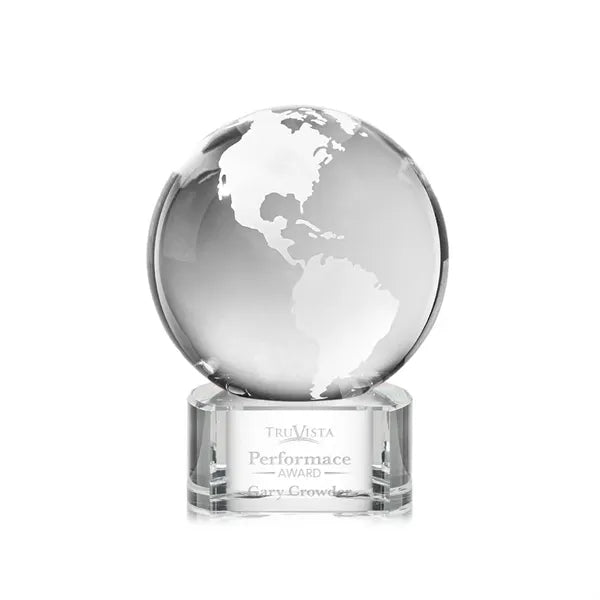 Globe Award on Paragon Base - Clear