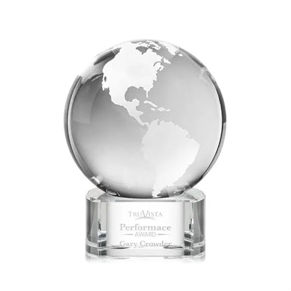 Globe Award on Paragon Base - Clear