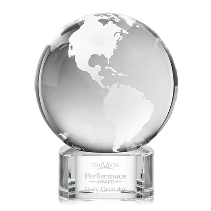 Globe Award on Paragon Base - Clear