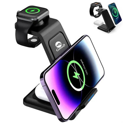 3 in 1 Wireless Charging Station for Apple