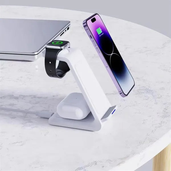 3 in 1 Wireless Charging Station for Apple