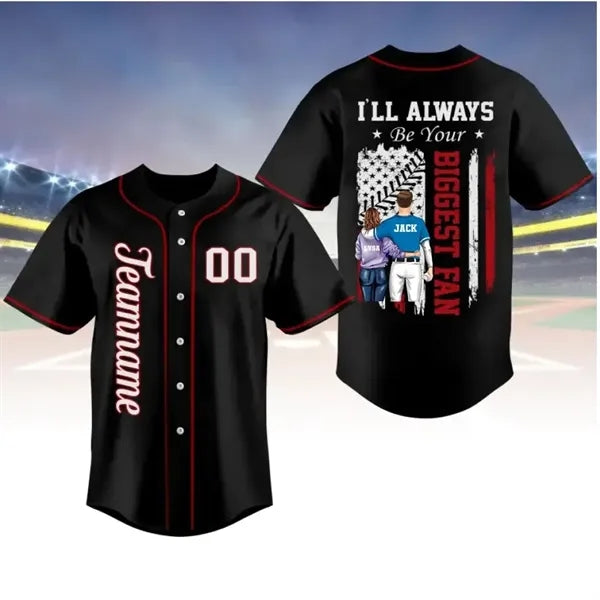 Custom Dye Sublimated Full Button Baseball Jersey