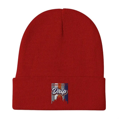 Embroidered Knit Hat (8.5" x 8.5")