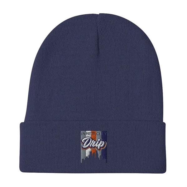 Embroidered Knit Hat (8.5" x 8.5")