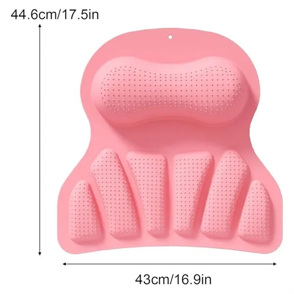 Bathtub Silicone Suction Cup Pillow