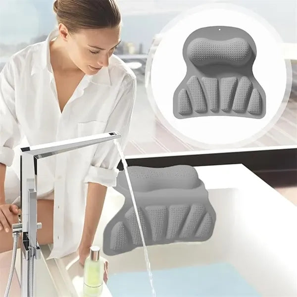 Bathtub Silicone Suction Cup Pillow