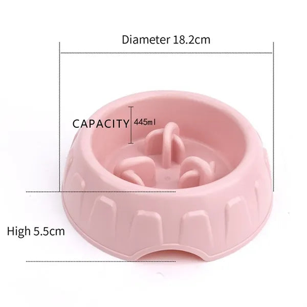 Pet Anti-Choking Slow Feeding Bowl