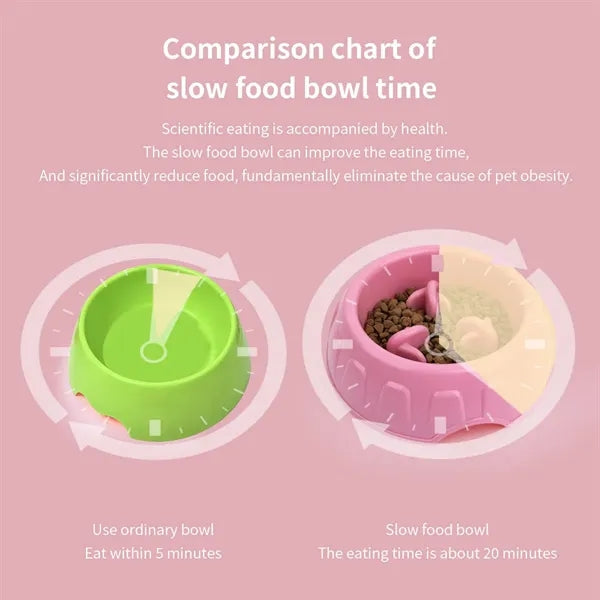 Pet Anti-Choking Slow Feeding Bowl