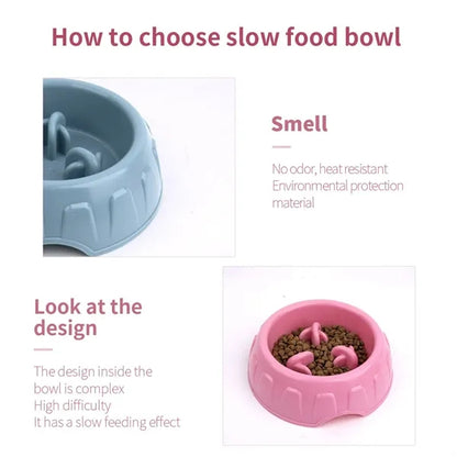 Pet Anti-Choking Slow Feeding Bowl