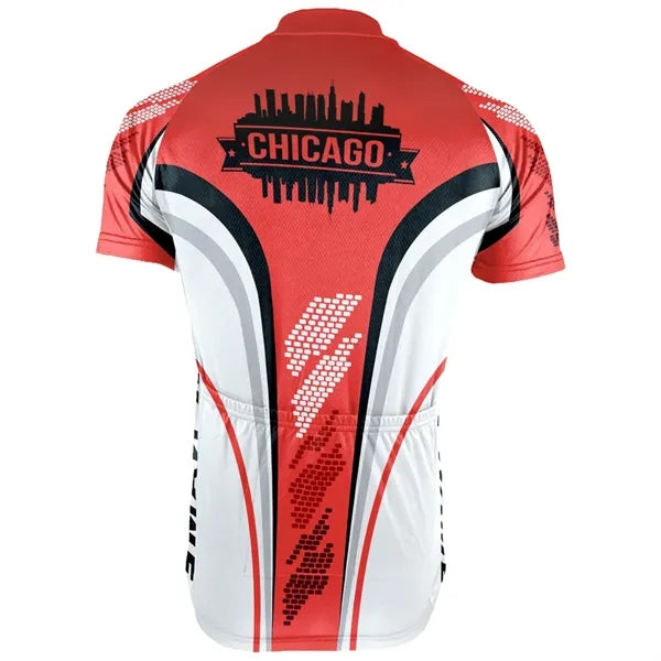DYE SUBLIMATION SHORT SLEEVE CUSTOM CYCLING JERSEY SHIRT