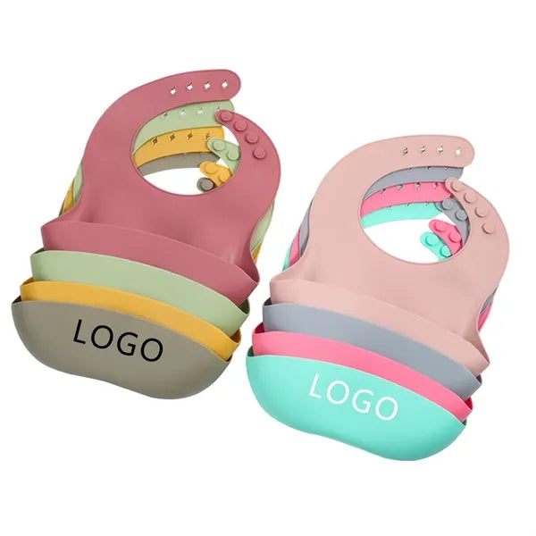 Baby Silicone Adjustable Bib