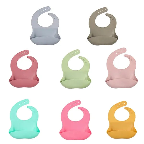 Baby Silicone Adjustable Bib