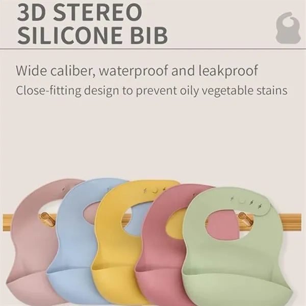 Baby Silicone Adjustable Bib
