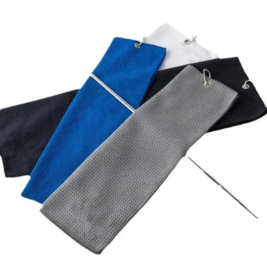 Golf Towel With Carabiners Clip