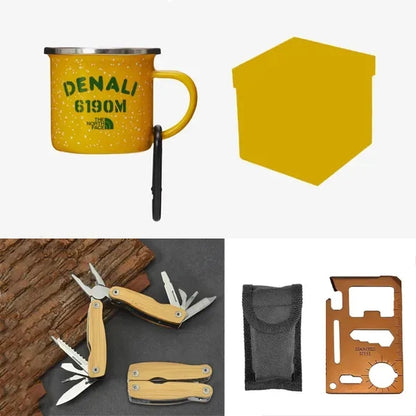 Campfire Gift Set - Camping Mug and Multi-Tool