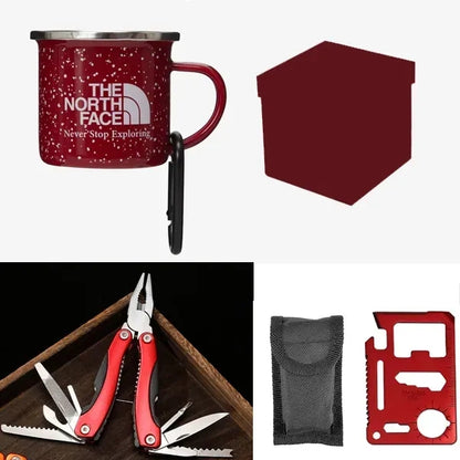 Campfire Gift Set - Camping Mug and Multi-Tool