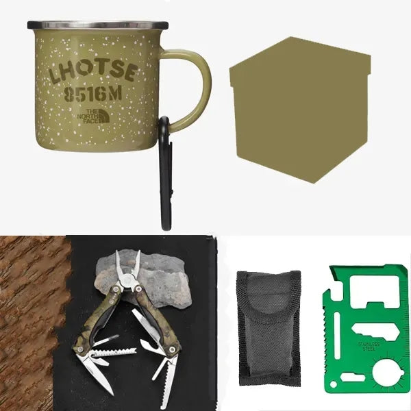 Campfire Gift Set - Camping Mug and Multi-Tool