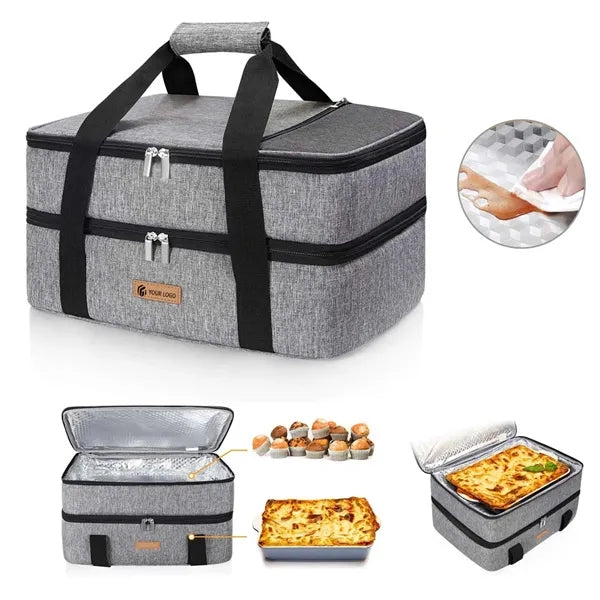 Large Portable Camping Pizza Double Decker Insulated Cooler