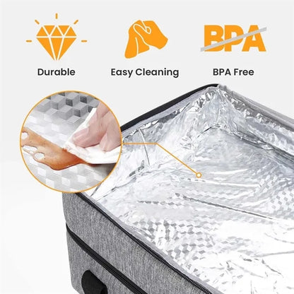 Large Portable Camping Pizza Double Decker Insulated Cooler