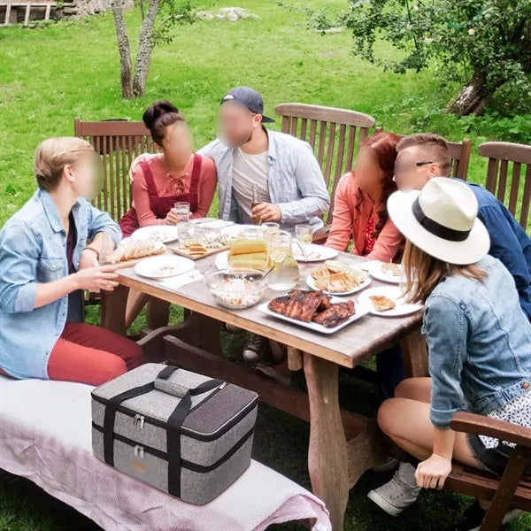 Large Portable Camping Pizza Double Decker Insulated Cooler