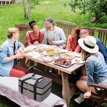 Large Portable Camping Pizza Double Decker Insulated Cooler