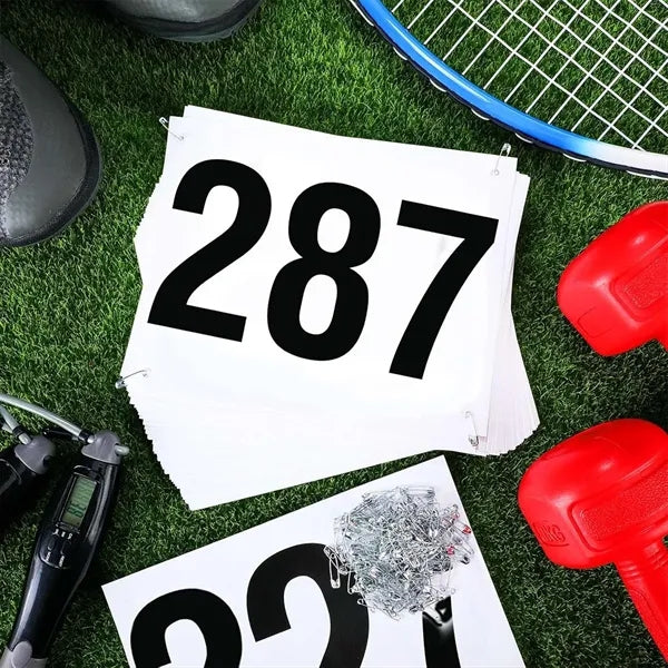 Marathon Sport Events Custom Competitor Numbers Running Bib