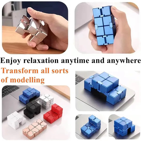 Quality Frosted Style Relieve Stress Desk Toy Infinity Cube