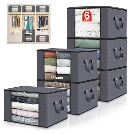 Foldable 6 Pack Under-Bed Storage Bag