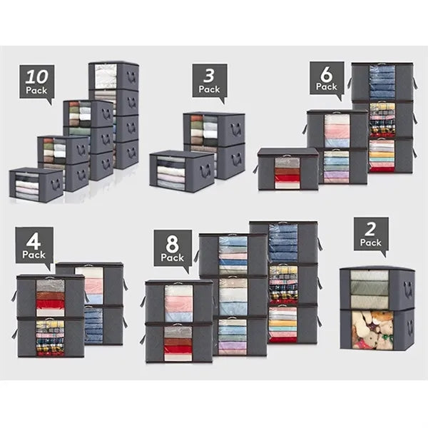 Foldable 6 Pack Under-Bed Storage Bag