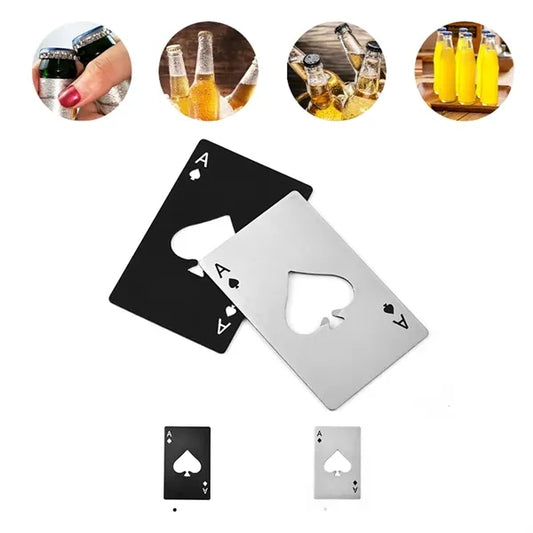 Ace of Spades Playing Card Bottle Opener